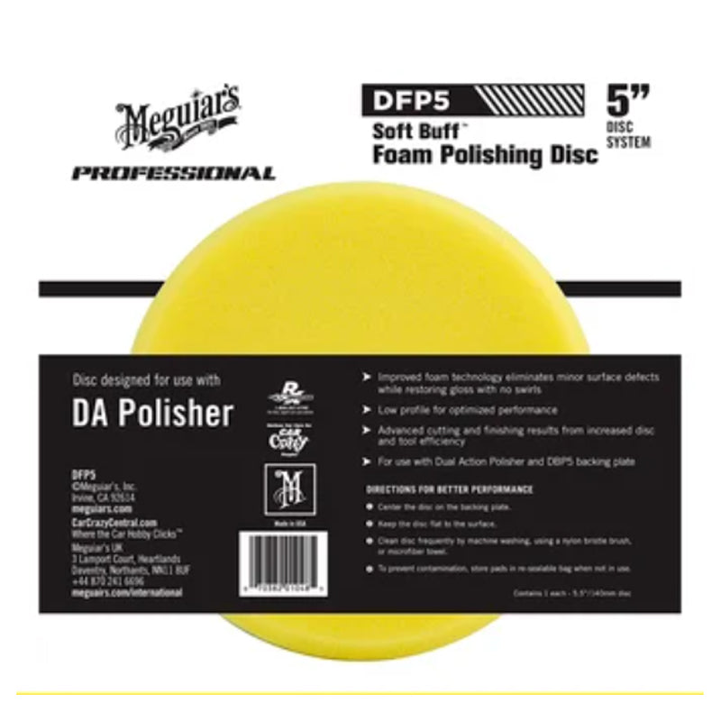 Pad Esponja de Pulido Meguiar’s® DA Foam Polishing Disc DFP5 D/A 5